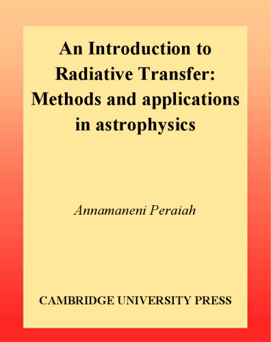 An Introduction to Radiative Transfer