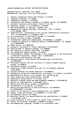 Topological Topics: Articles on Algebra and Topology Presented to Professor P J Hilton in Celebration of his Sixtieth Birthday