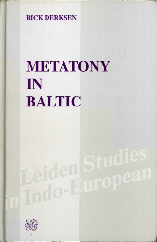 Metatony In Baltic