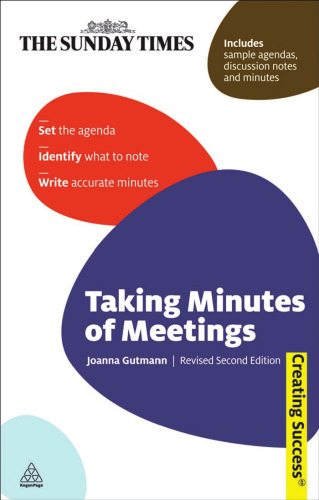 Taking Minutes of Meetings (Sunday Times Creating Success)