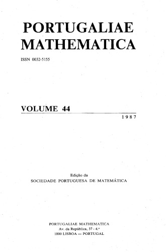 Portugaliae Mathematica vol. 44