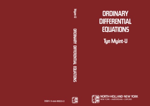 Ordinary Differential Equations