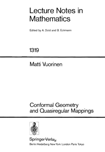 Conformal Geometry and Quasiregular Mappings