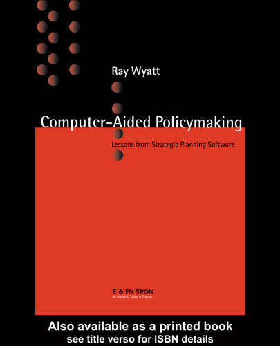 Computer-aided Policymaking: Lessons from Strategic Planning Software