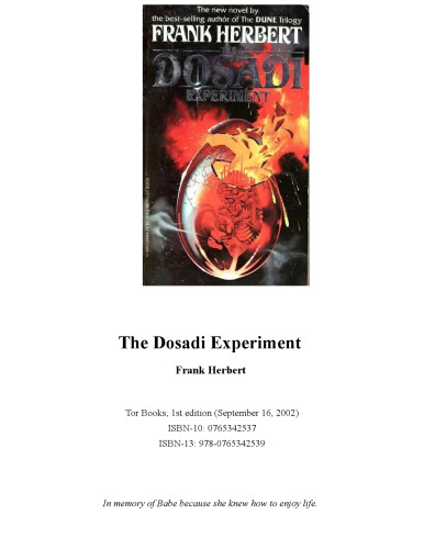 The Dosadi Experiment