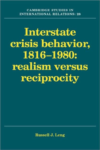 Interstate Crisis Behavior, 1816-1980