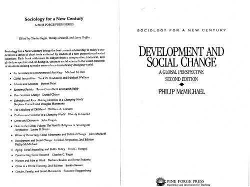 Development and Social Change: A Global Perspective, 2nd Edition  (Sociology for a New Century Series)