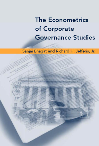 The Econometrics of Corporate Governance Studies