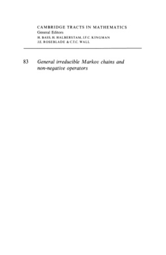 General Irreducible Markov Chains and Non-Negative Operators