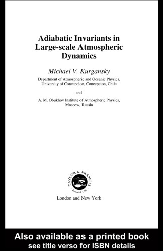 Adiabatic Invariant in Large-Scale Atmospheric Dynamics