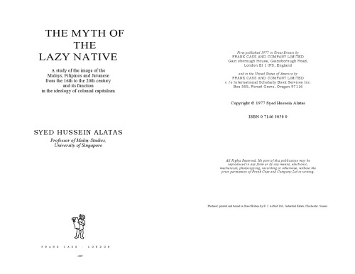 The Myth of the Lazy Native