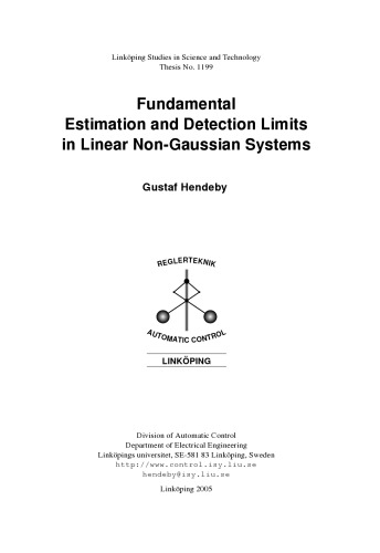 Fundamental estimation and detection limits in linear non-gaussian systems