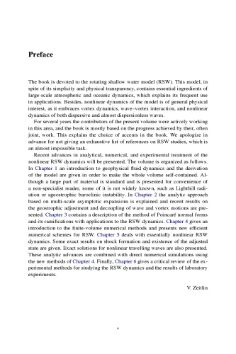 Nonlinear Dynamics of Rotating Shallow Water: Methods and Advances