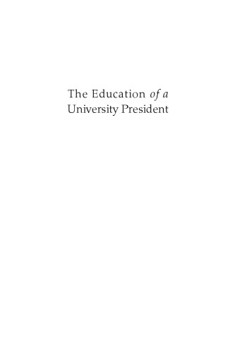 Education Of A University President