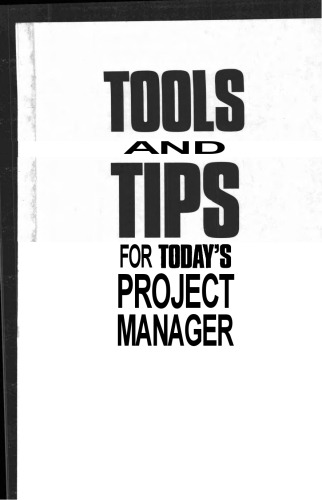 Tools and Tips for Today's Project Manager