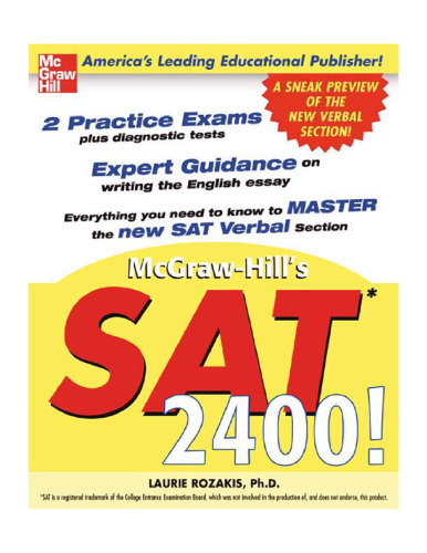 SAT 2400! : A Sneak Preview of the New SAT English Test