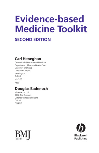 Evidence-based Medicine Toolkit