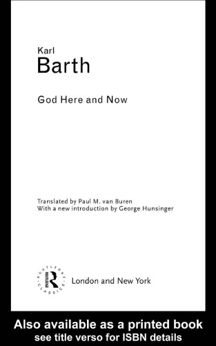 God Here and Now (Routledge Classics)