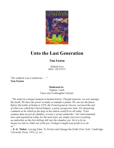 Unto the Last Generation