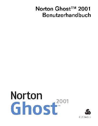 Norton Ghost™ 2001 Benutzerhandbuch