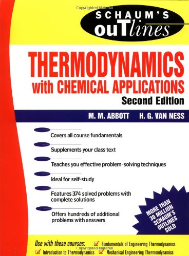 Schaum's Outline of Thermodynamics With Chemical Applications (Schaum's Outline Series)