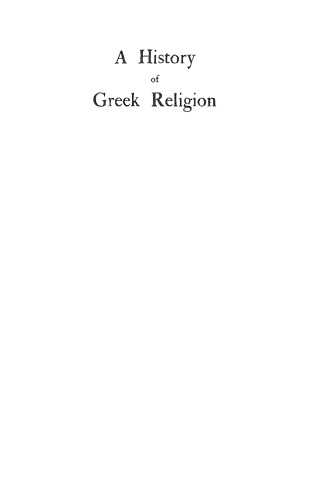 A History of Greek Religion