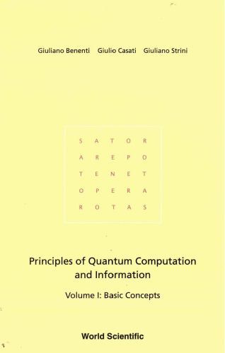 Principles of Quantum Computation and Information Vol. 1: Basic Concepts