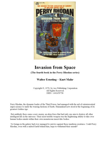 Invasion from Space (The fourth book in the Perry Rhodan series)