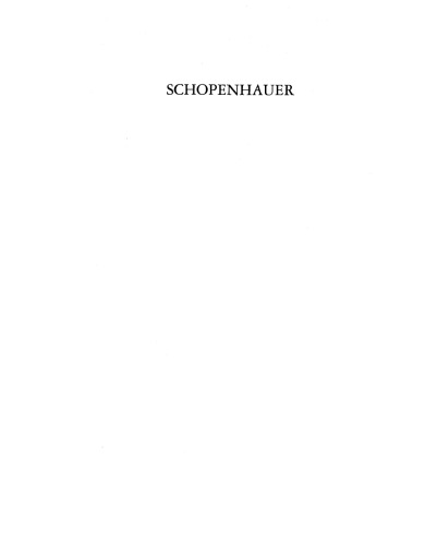 Schopenhauer: Arguments of the Philosophers