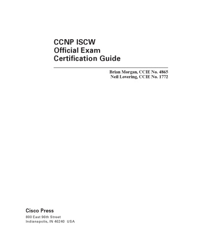 CCNP ISCW Official Exam Certification Guide