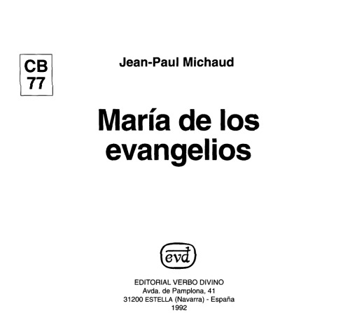 María de los Evangelios