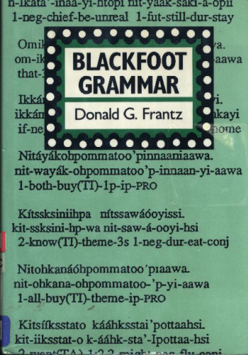 Blackfoot Grammar