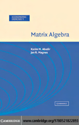 Matrix Algebra (Econometric Exercises)