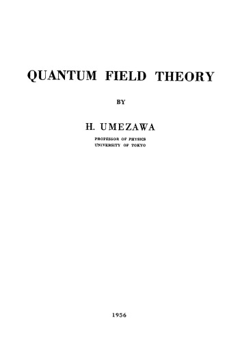 Quantum Field Theory