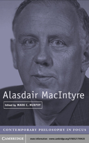 Alasdair MacIntyre (Contemporary Philosophy in Focus)