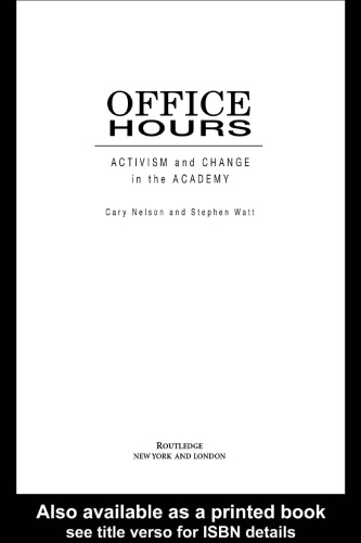 Office Hours: Activism and Change in the Academy