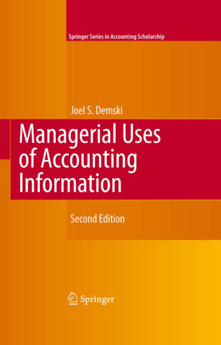 Managerial Uses of Accounting Information