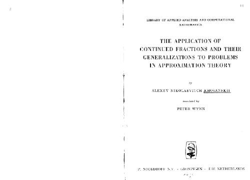 The application of continued fractions