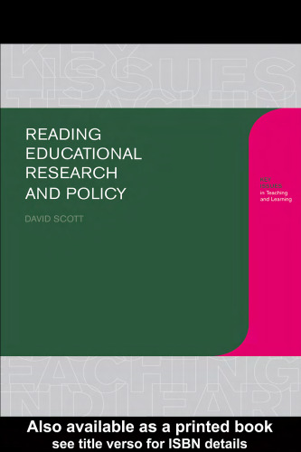 Reading Educational Research and Policy (Learning About Teaching)