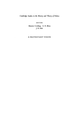 A Protestant Vision: William Harrison and the Reformation of Elizabethan England