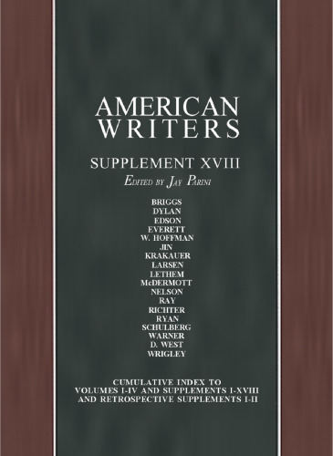 American Writers, Supplement XVIII