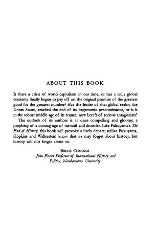 The Age of Transition: Trajectory of the World-System, 1945-2025