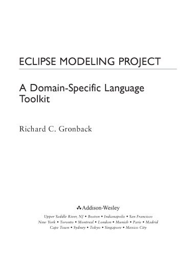 Eclipse Modeling Project: A Domain-Specific Language (DSL) Toolkit