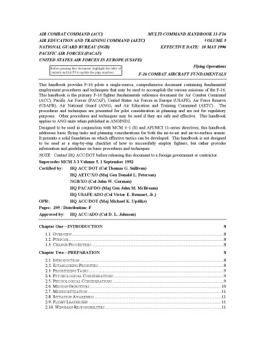 Multi-Command Handbook - F-16