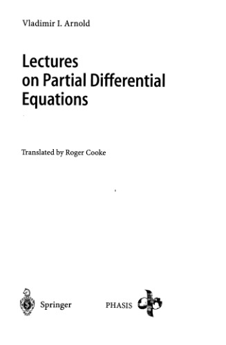 Lectures on Partial Differential Equations