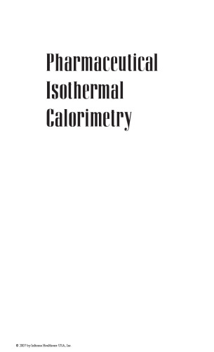 Pharmaceutical Isothermal Calorimetry