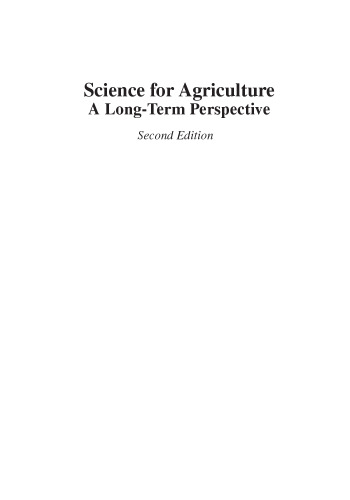 Science for Agriculture: A Long-Term Perspective