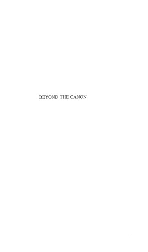 Beyond the Canon