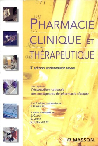 Pharmacie clinique et thérapeutique 3ème ed.