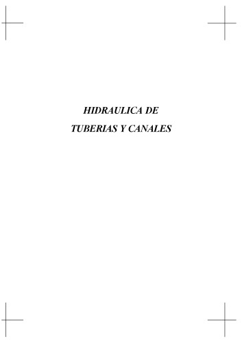 Hidraulica de tuberias y canales